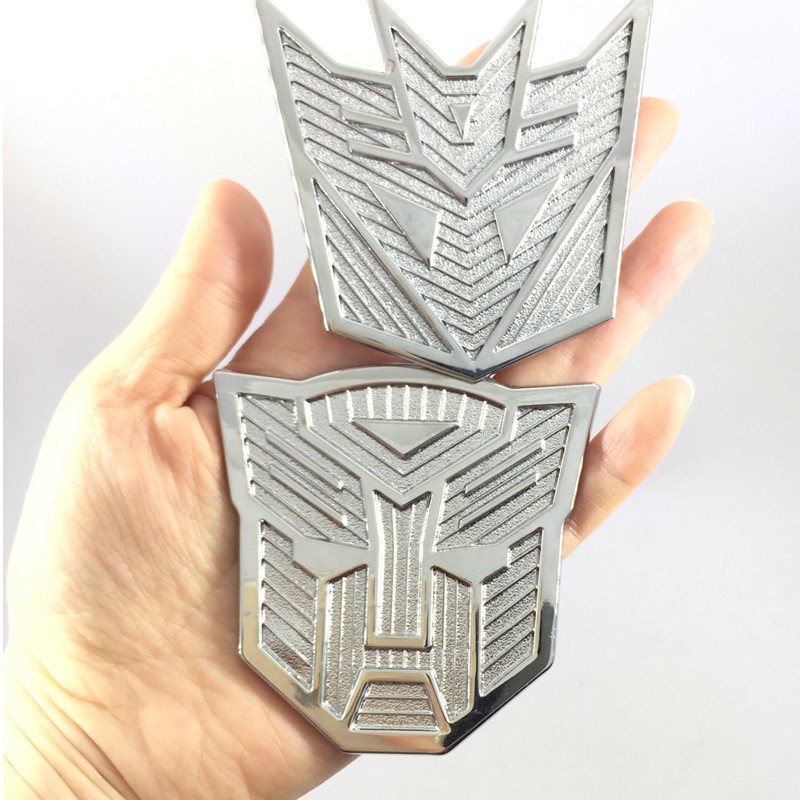 Miếng dán kim loại hình logo Transformer dành cho xe hơi