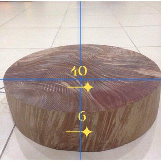 Thớt gỗ nghiến không tâm 40cm x6cm