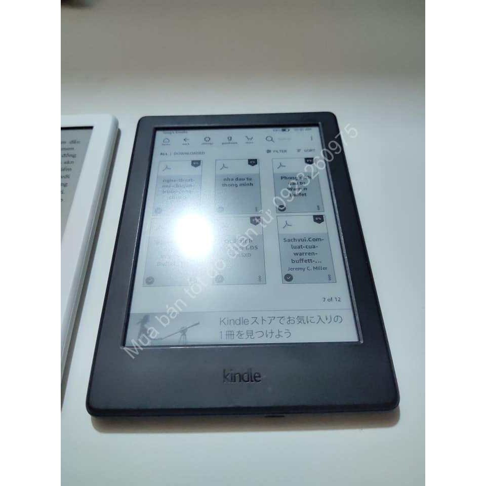 máy đọc sách cũ kindle basic 8th 2018 trắng và đen còn mới đẹp