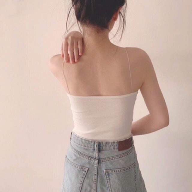 Áo 2 dây mảnh croptop