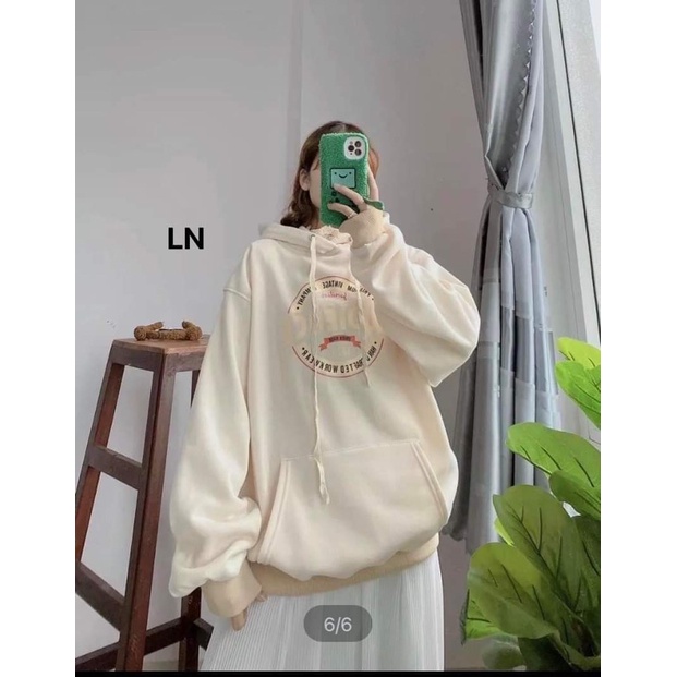 Áo hoodie nỉ cottin vòng tròn LN11