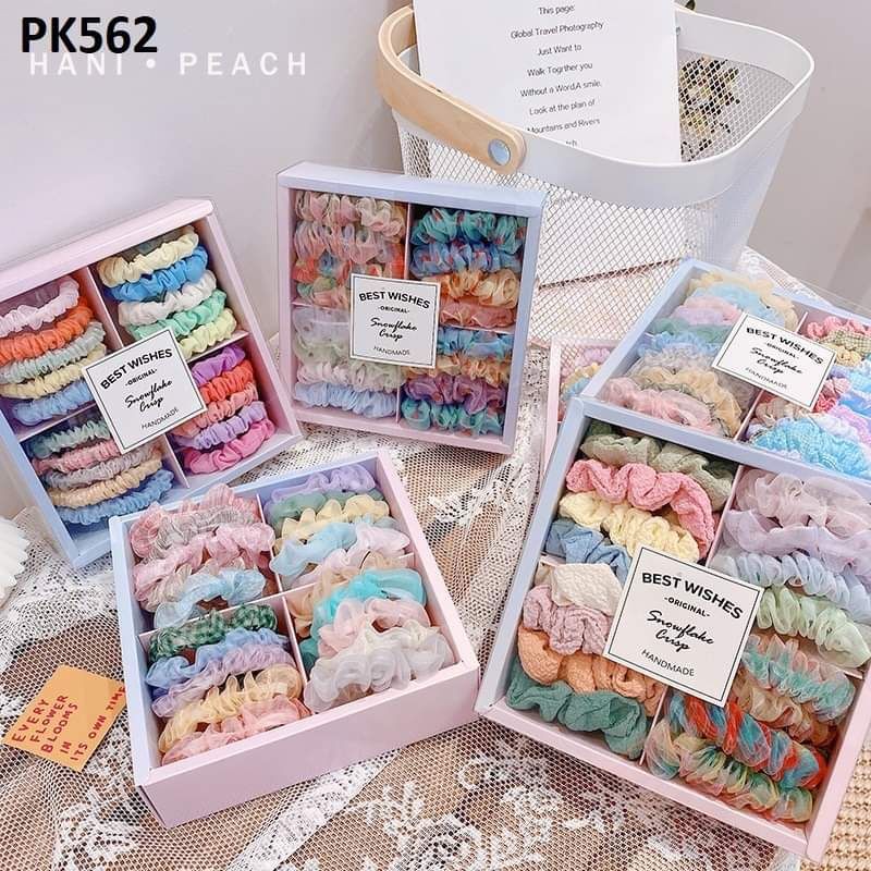 Set dây cột tóc vải Srunchies