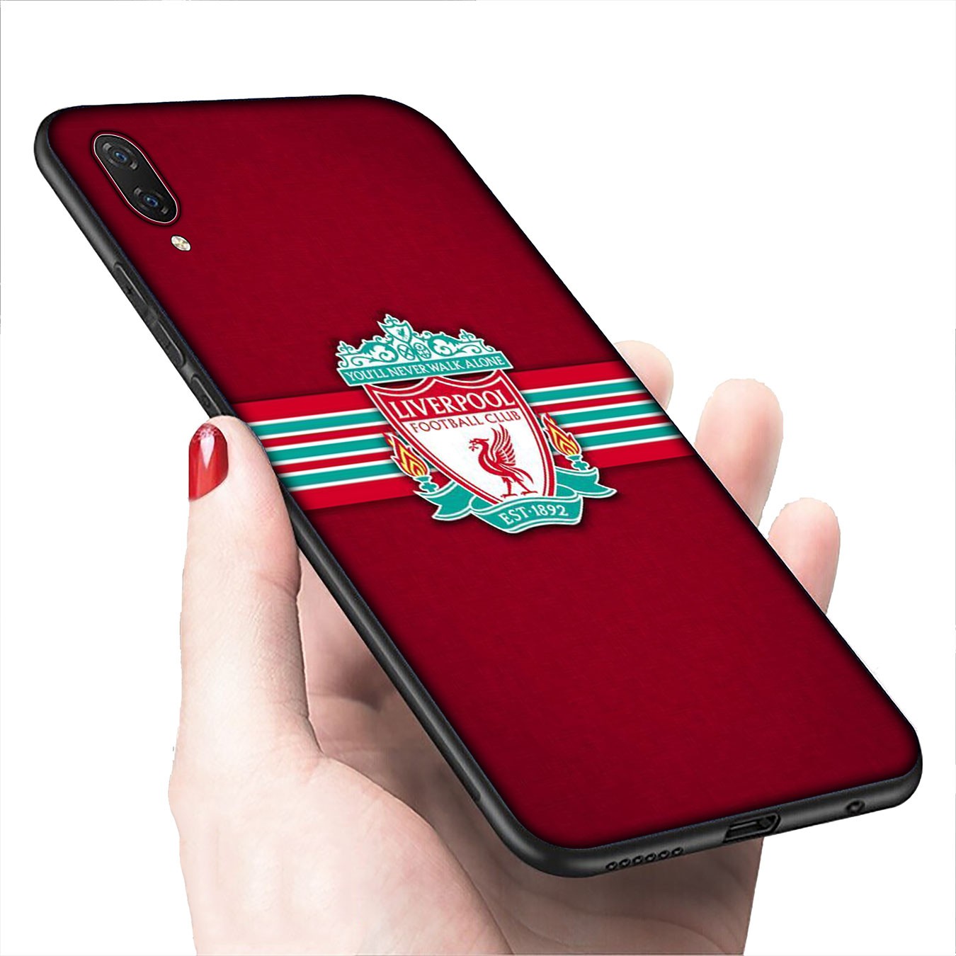 Ốp điện thoại silicone mềm hình logo Liverpool màu đỏ cho Xiaomi Redmi 6A 8A Note 8T 6 8 Pro