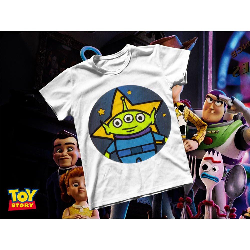 Áo thun Cotton Unisex - Movie - Toy Story - litter green