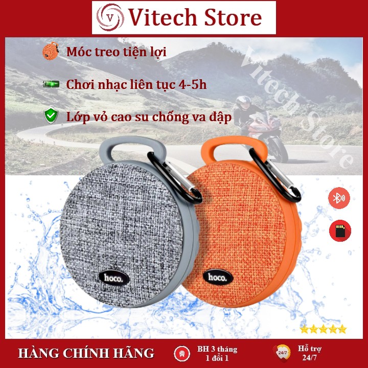 [MÓC TREO TIỆN LỢI] LOA Bluetooth HOCO BS7 - LOA CHỐNG NƯỚC - HÀNG CHÍNH HÃNG - BH 3 THÁNG 1 ĐỔI 1