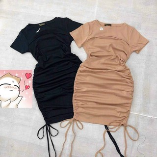 ĐẦM BODY HỞ NGỰC RÚT DÂY
