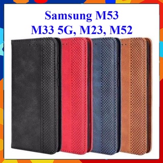 [FreeShip] Bao da dạng ví Samsung M53, M33 5G, M23, M52 (cam kết xịn) hit nam châm, ngăn đựng thẻ ATM tiền tiện lợi