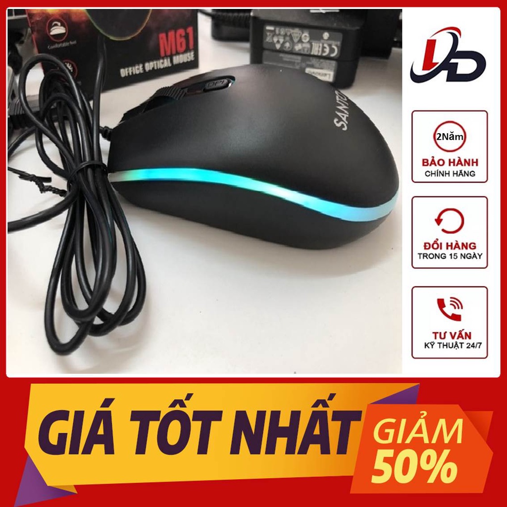 Chuột Quang Cao Cấp SANTO M61 Có Dây ( dùng cho Văn Phòng, Chơi Game, Giải Trí )