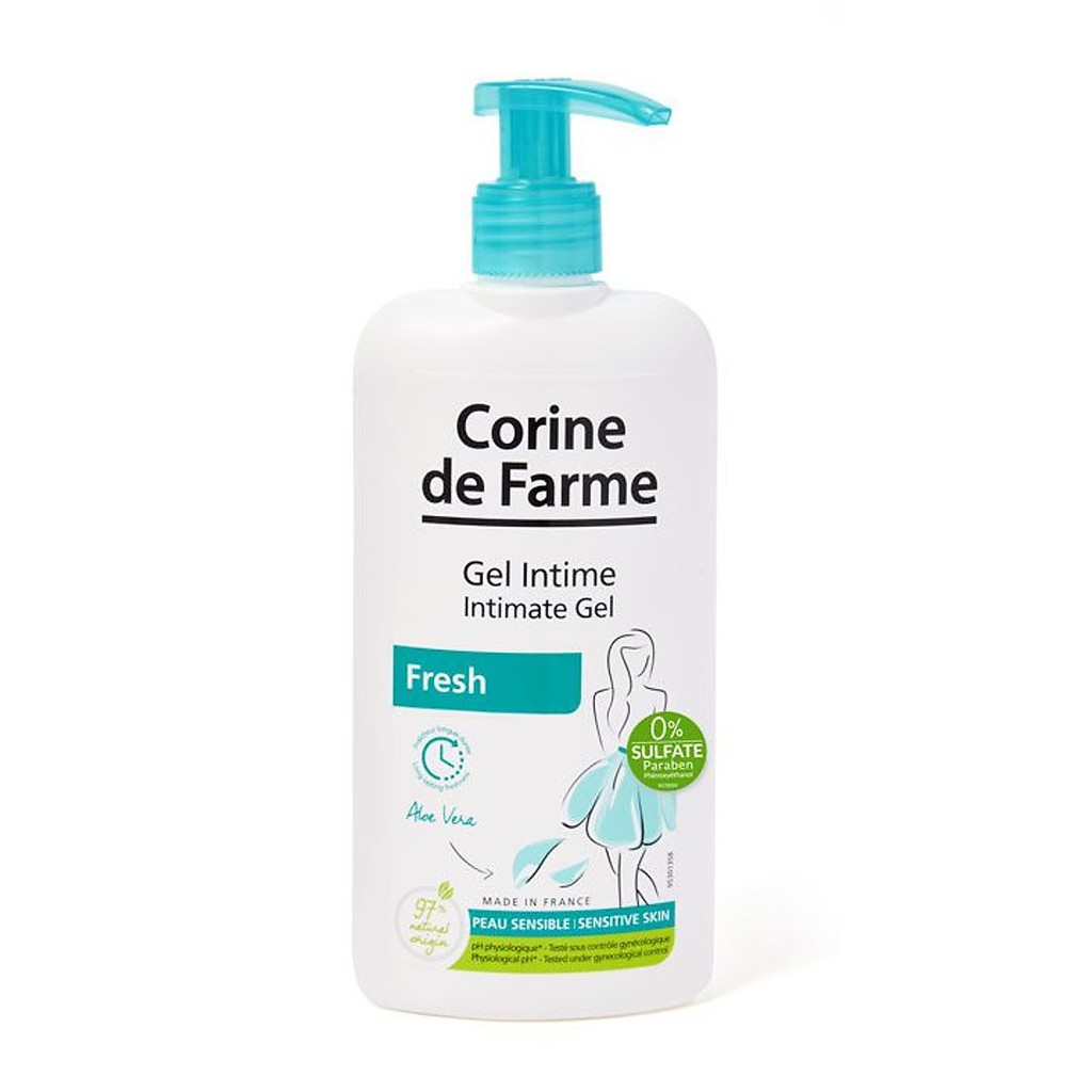 Gel hữu cơ vệ sinh vùng kín, khử mùi Corine De Farm (Fresh) - Tặng Một Mặt Nạ Kim Cương