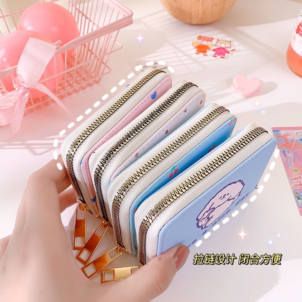 Ví nữ mini cầm tay nhiều mẫu đẹp, Ví ngắn cầm tay nữ da Pu chống thấm nước