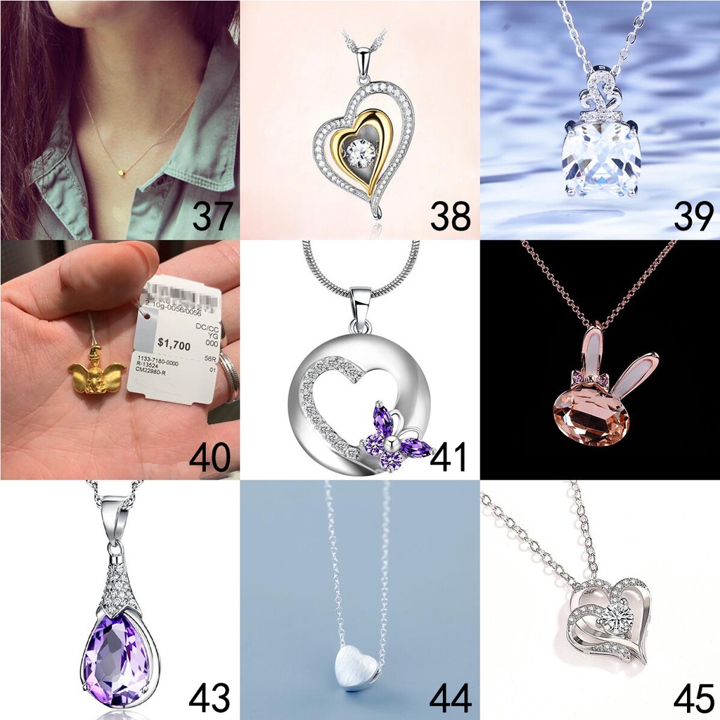 Mặt dây chuyền mẫu Xl06 bạc 925 đính pha lê nhiều hình dáng thời trang cho nam/ nữ