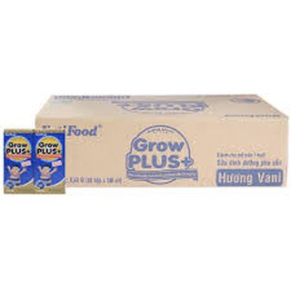 Thùng sữa bột pha sẵn nuti grow plus xanh mẫu mới 48 hộp - 180ml