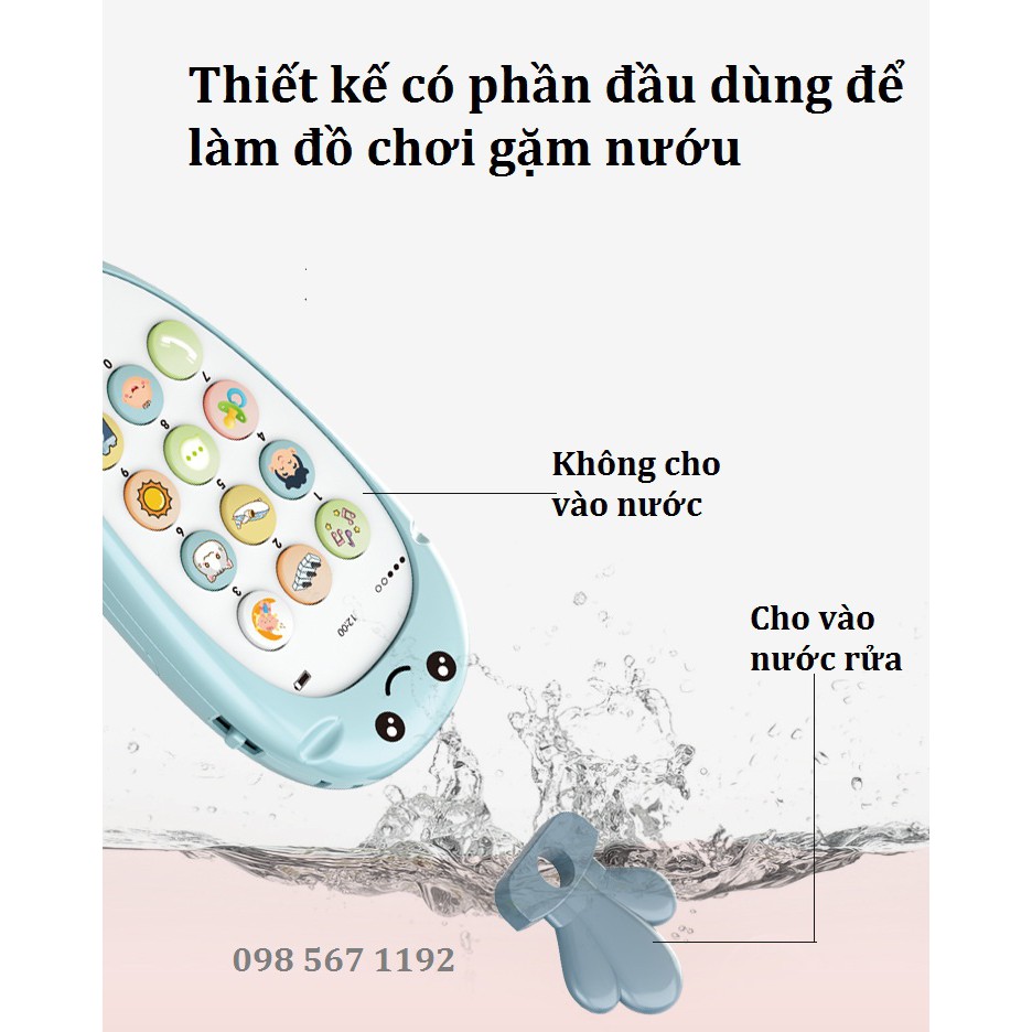 Điện Thoại Cầm Tay Gặm Nướu Phát Nhạc Tăng Khả Năng Cảm Thụ Âm Nhạc