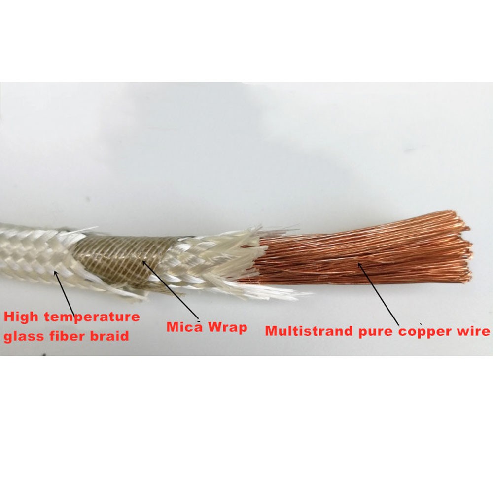 Cuộn Dây Chịu Nhiệt 500M 3M / 2M 500M Chất Lượng Cao °Dây Cáp Bện Sợi Thủy Tinh Chịu Nhiệt Độ Cao Chống Lửa