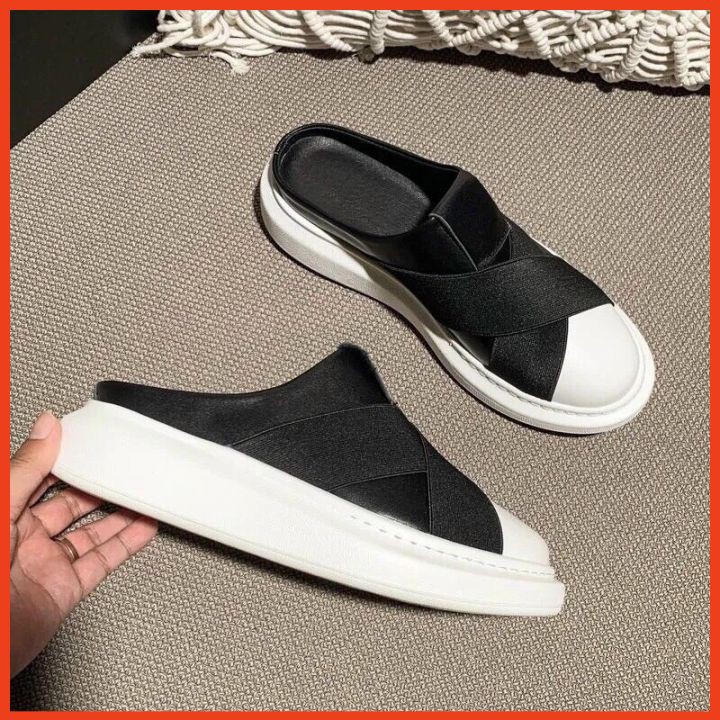 Giày Nữ Kiểu Mới HOT Giày Sục Nữ Quai Chéo Mang Thoải Mái | BigBuy360 - bigbuy360.vn