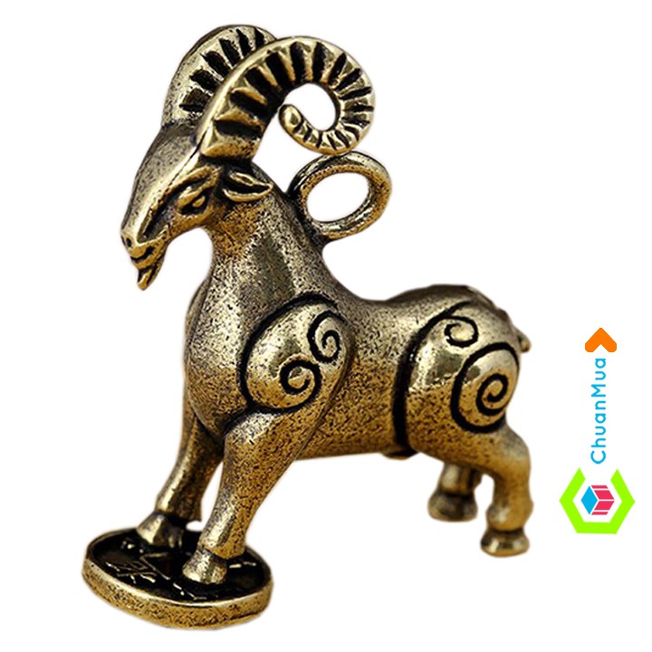 Móc Khóa Con Dê Vàng Đắc Lộc