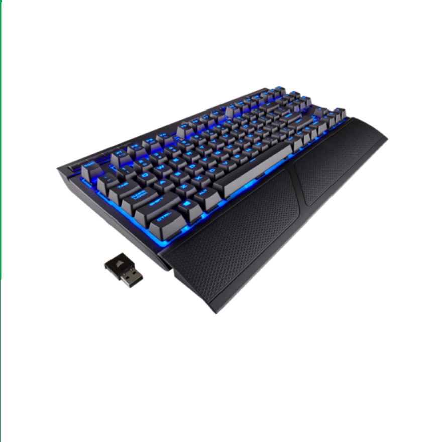 Bàn phím cơ Corsair K63 Wireless - Cherry MX Red (USB/Blue Led)