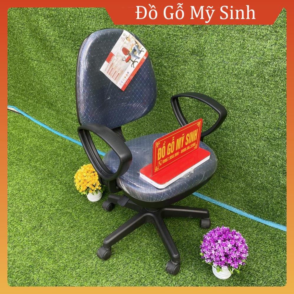 Ghế xoay văn phòng hội trường chính hãng xuân hòa màu xanh than có tăng giảm lên xuống, Đồ gỗ Mỹ Sinh gia đình cao cấp
