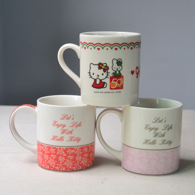 Cốc sứ cao cấp in hình mèo Kitty dễ thương- Cốc quà tặng