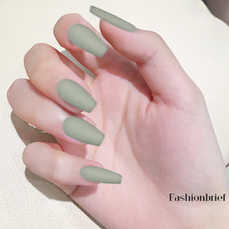Set Móng Tay Giả Màu Nhám Thời Trang Cho Nữ