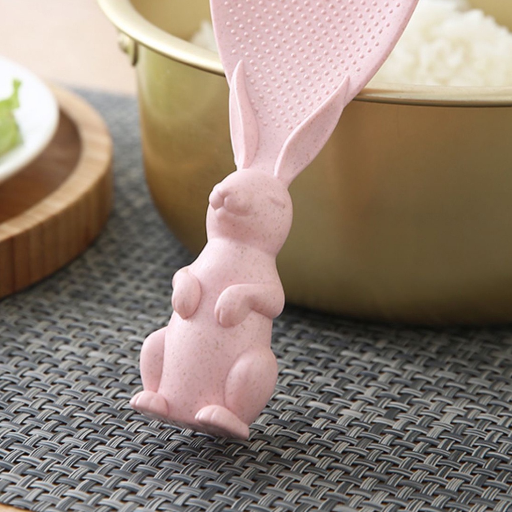 Muỗng Xới Cơm Bằng Nhựa Chống Dính Hình Động Vật Dễ Thương Chạybu998