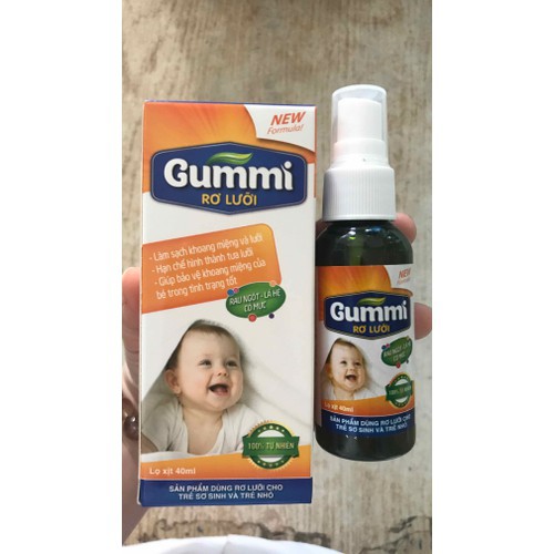 GUMMI dung dịch rơ lưỡi baby