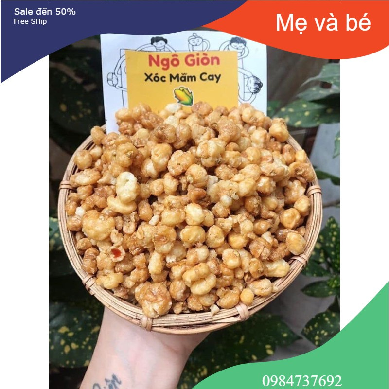 500GR NGÔ GIÒN SÓC MẮM CAY NGON MÊ MẨN GIÒN TAN