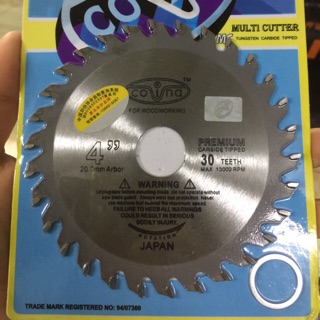🔥FREESHIP🔥 Đĩa cưa  gỗ 100mm COVINA 30 răng hàng chất lượng cao