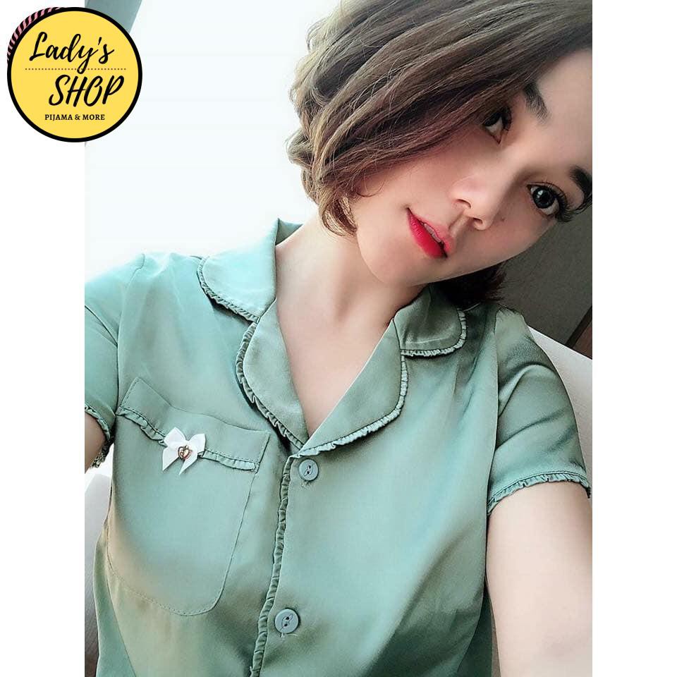 Đồ Bộ Pijama - BỘ LỤA CỘC TAY QUẦN DÀI CAO CẤP [HÀNG CHUẨN ĐẸP | BigBuy360 - bigbuy360.vn