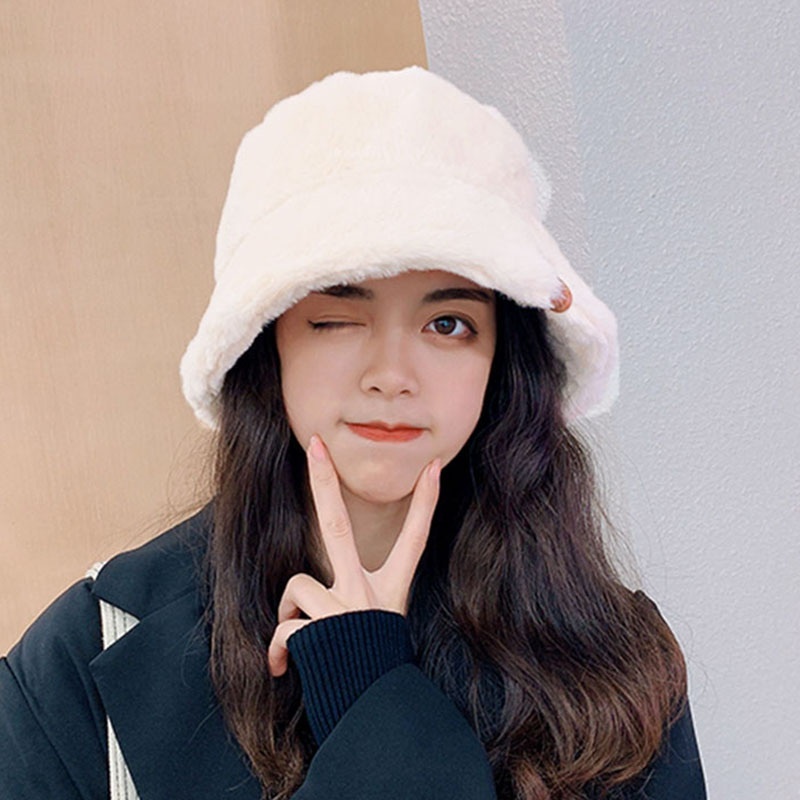 Nón Tai Bèo Phối Lông Dày Dặn Ấm Áp Thời Trang Thu Đông Cho Nữ