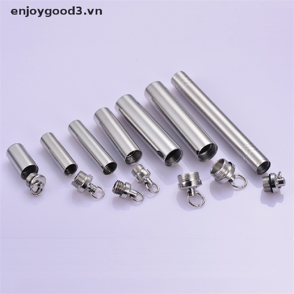 Dây chuyền mặt ống trụ thép không gỉ thời trang cho nữ