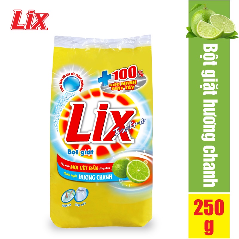 Bột giặt LIX extra hương chanh 250g EC257