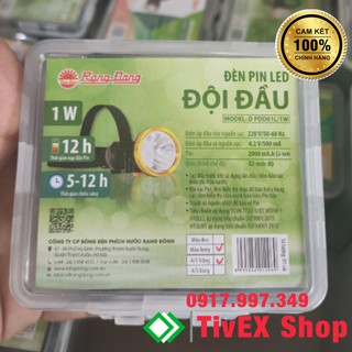 Đèn LED đội đầu RẠNG ĐÔNG pin sạc
