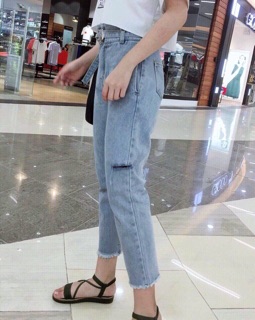 🔥Baggy Jeans Rách ( Kèm Belt)