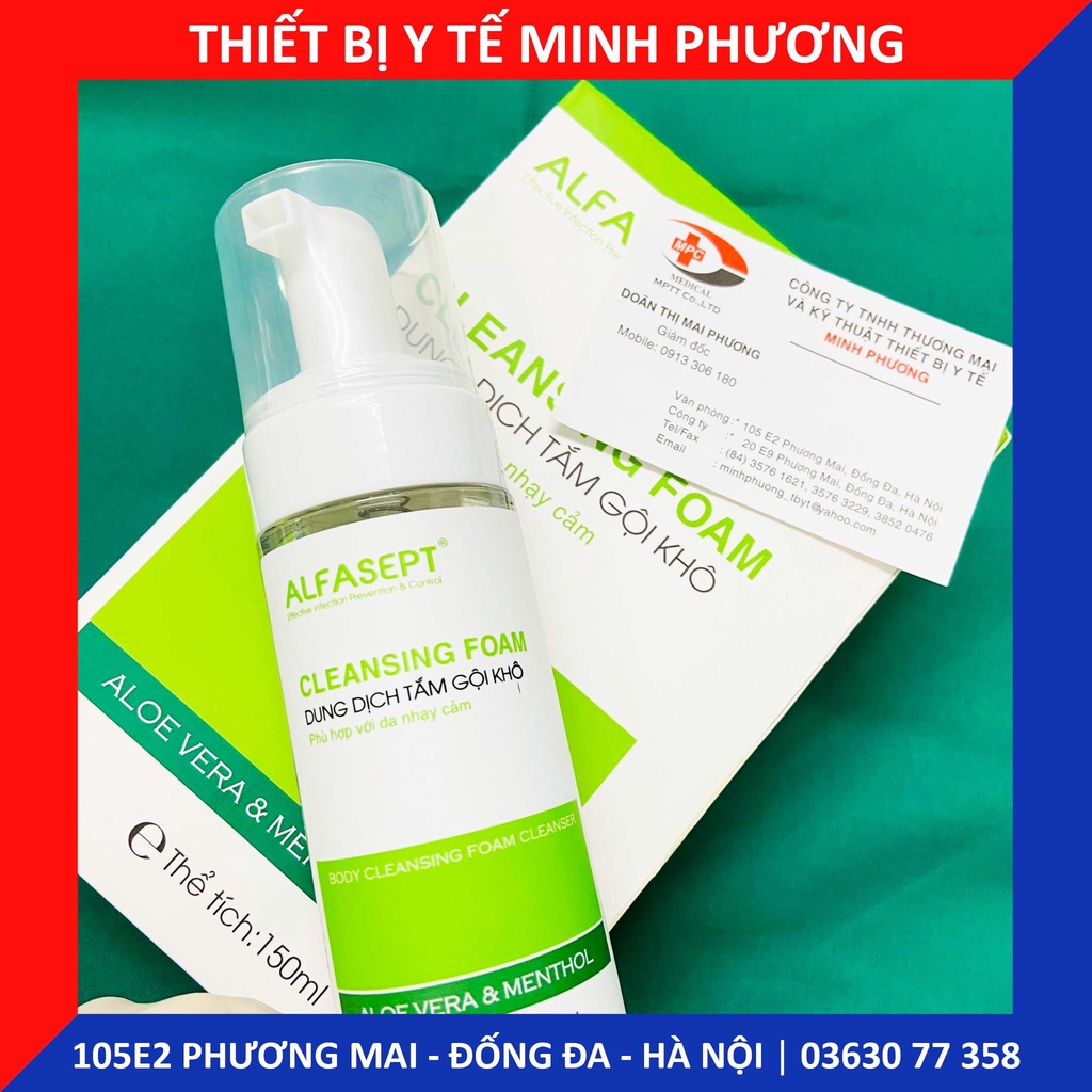 Dung dịch tắm khô tạo bọt  ALFASEPT