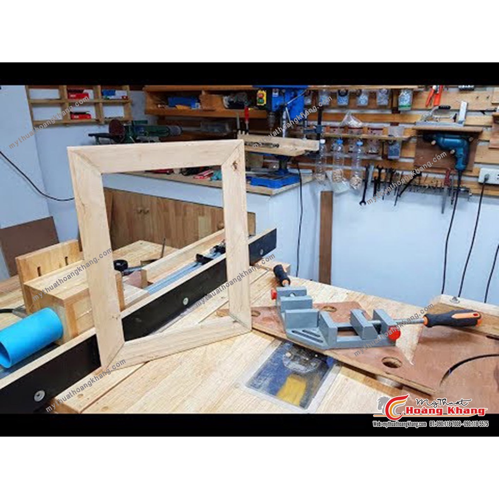 Khung Gỗ Căng tranh , Căng Vải Vẽ Tranh sơn dầu, Tranh số Hóa ,Kích Thước 40 x 50cm Tặng Kèm Móc Và Đinh Căng Tranh