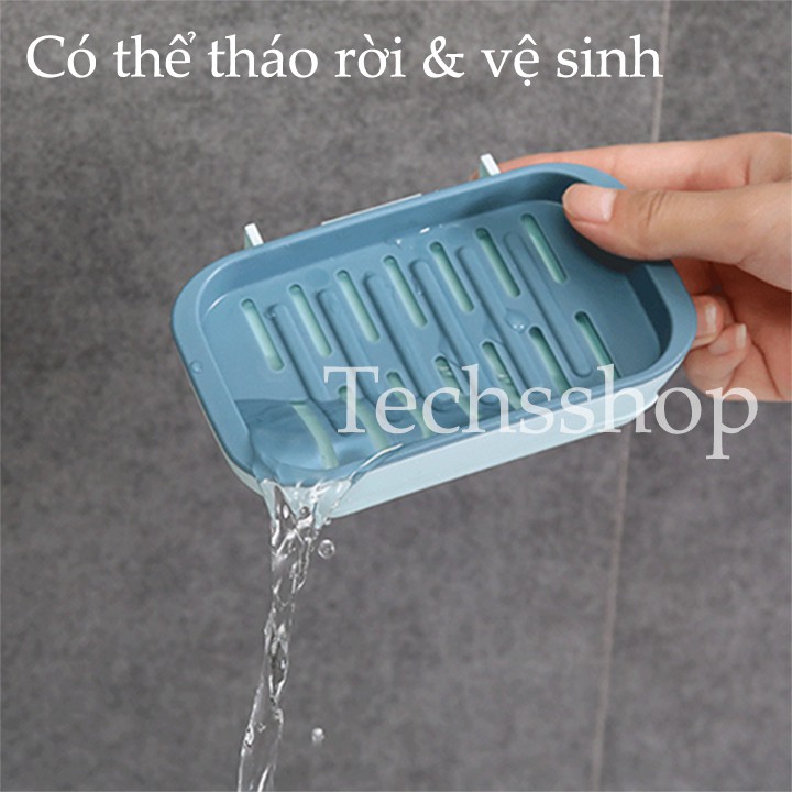 Kệ Để Xà Phòng Dán Tường Có Ngăn Chứa Nước