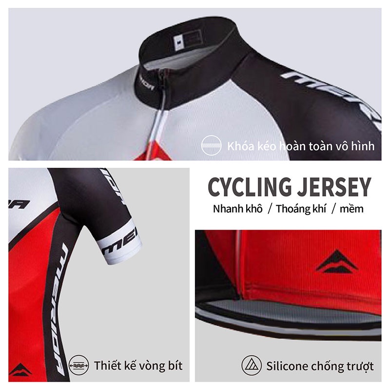 Áo tay ngắn / quần ngắn đi xe đạp địa hình MERIDA Pro Cycling Jersey năng động