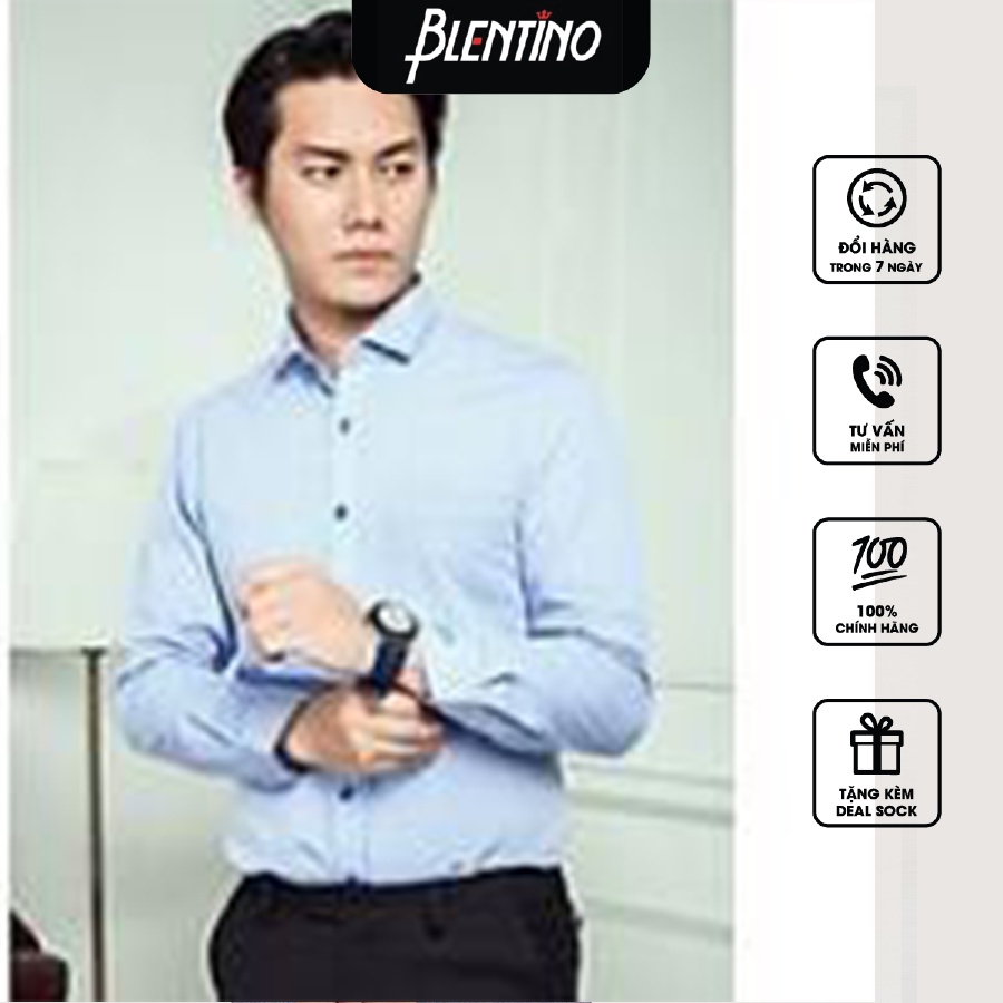 Áo Sơ Mi Nam Dài Tay Công Sở Lịch Lãm Blentino BBT04 Hàng Chính Hãng