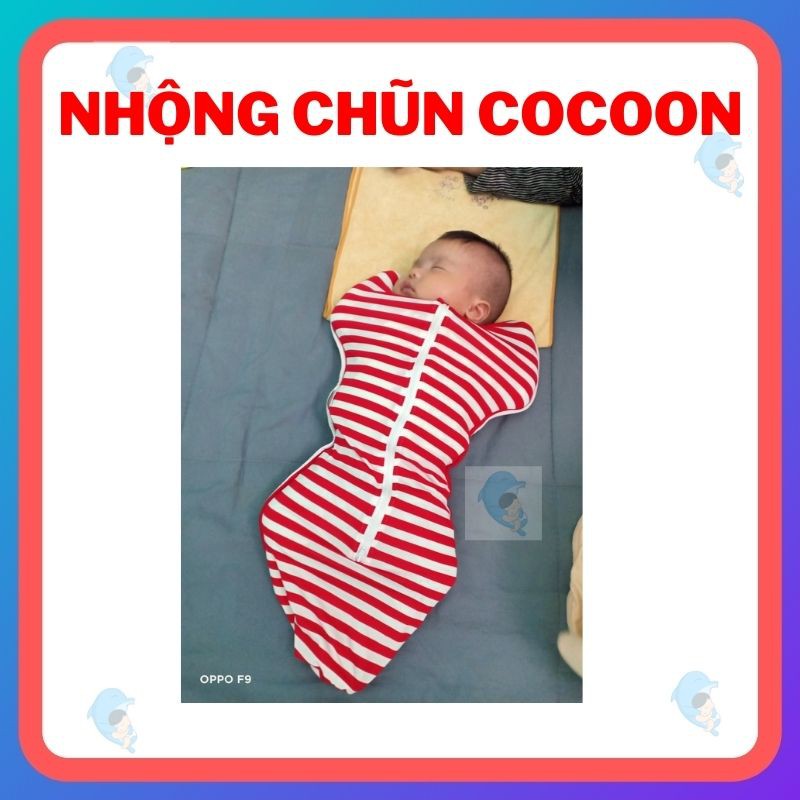 Nhộng Chũn Cocoon Co Dãn 4 Chiều Chính Hãng Cho Bé Giúp Bé Ngủ Ngon Giảm Giật Mình, Giảm Quấy Khóc