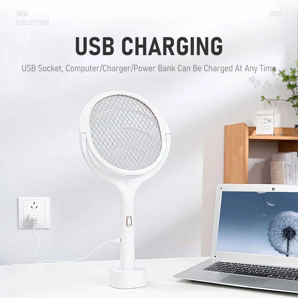 Đèn UV Diệt Muỗi / Côn Trùng Sạc USB 3500V Thiết Kế Xoay Tiện Dụng