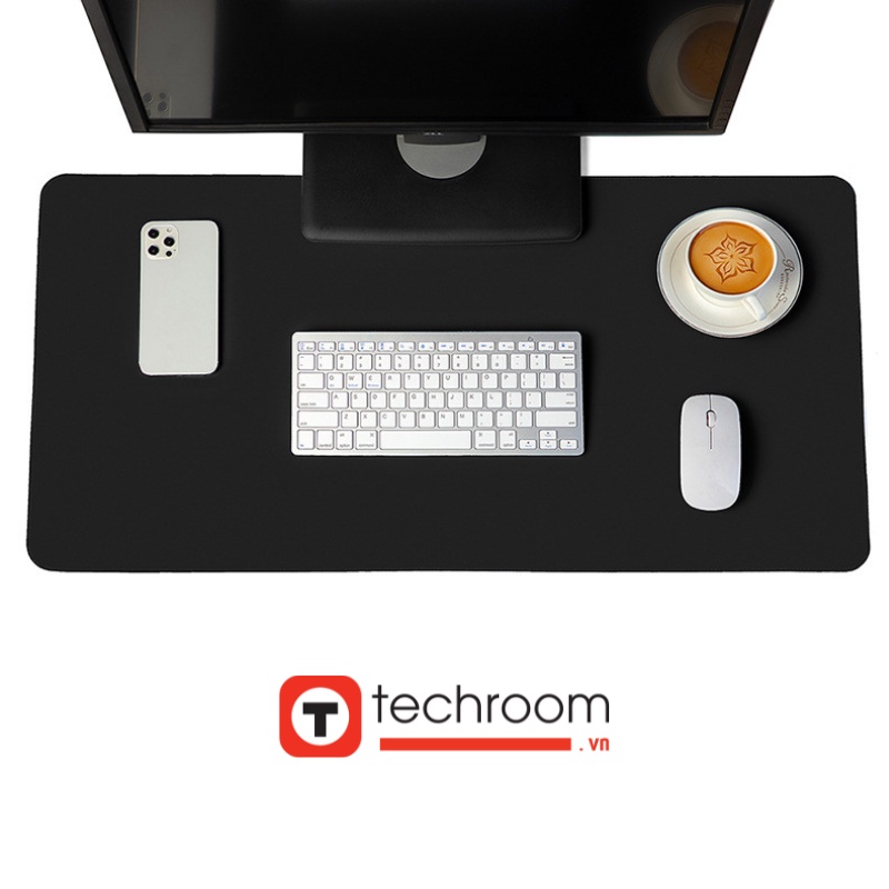 Thảm da 2 mặt, trải bàn làm việc, phụ kiện laptop, Deskpad nhiều size - Techroom.vn