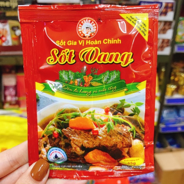 SỐT GIA VỊ HOÀN CHỈNH SỐT VANG HUY TUẤN FOOD 55G