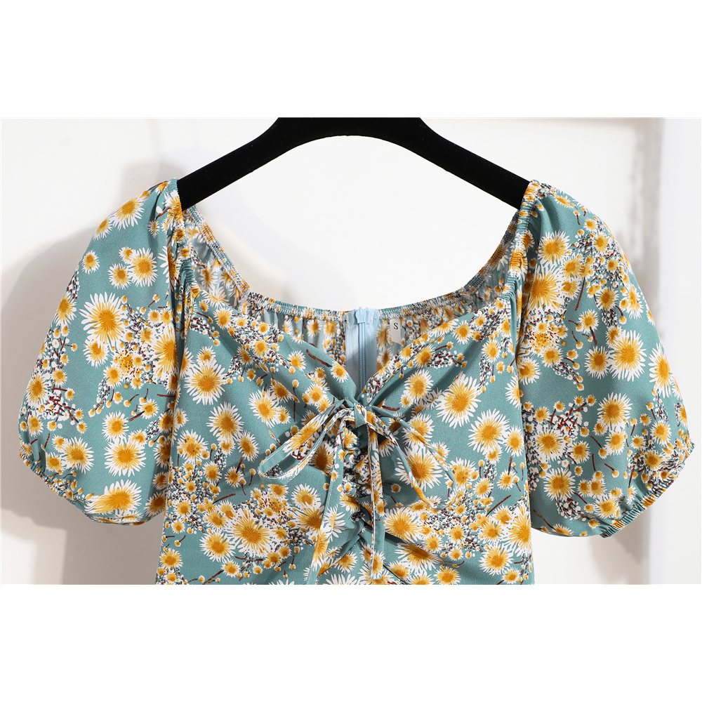 Đầm Nữ Tay Ngắn Kiểu Dáng Xinh Xắn Đáng Yêu