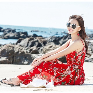 đầm voan đi biển