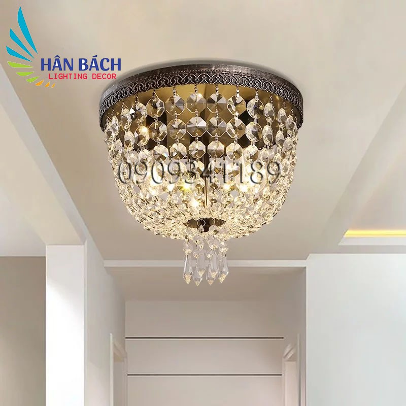 Đèn chùm,đèn mâm pha lê hiện đại sang trọng HBM1117X - Tặng bóng led