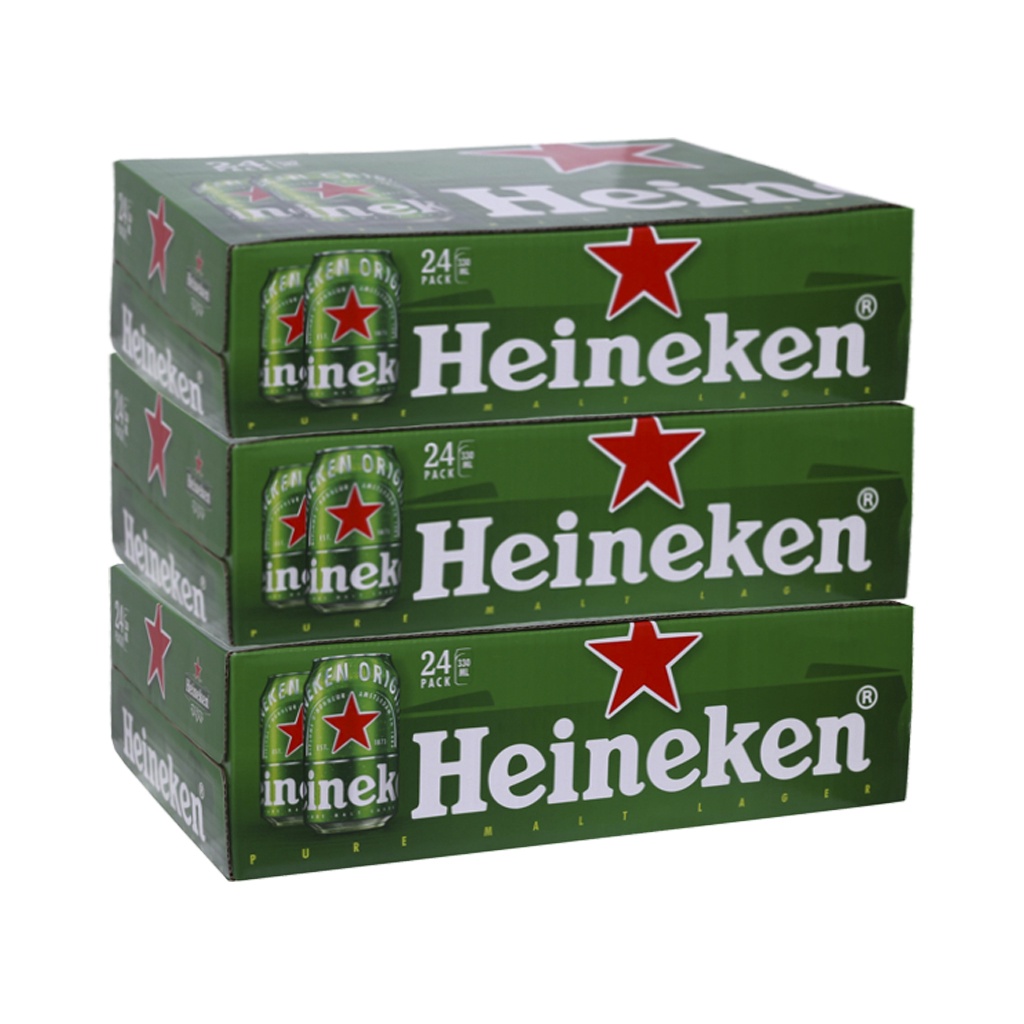 HỎA TỐC HÀ NỘI Thùng 24 lon bia Heineken 330ml/lon - Phân Phối chính thức HEINIKEN