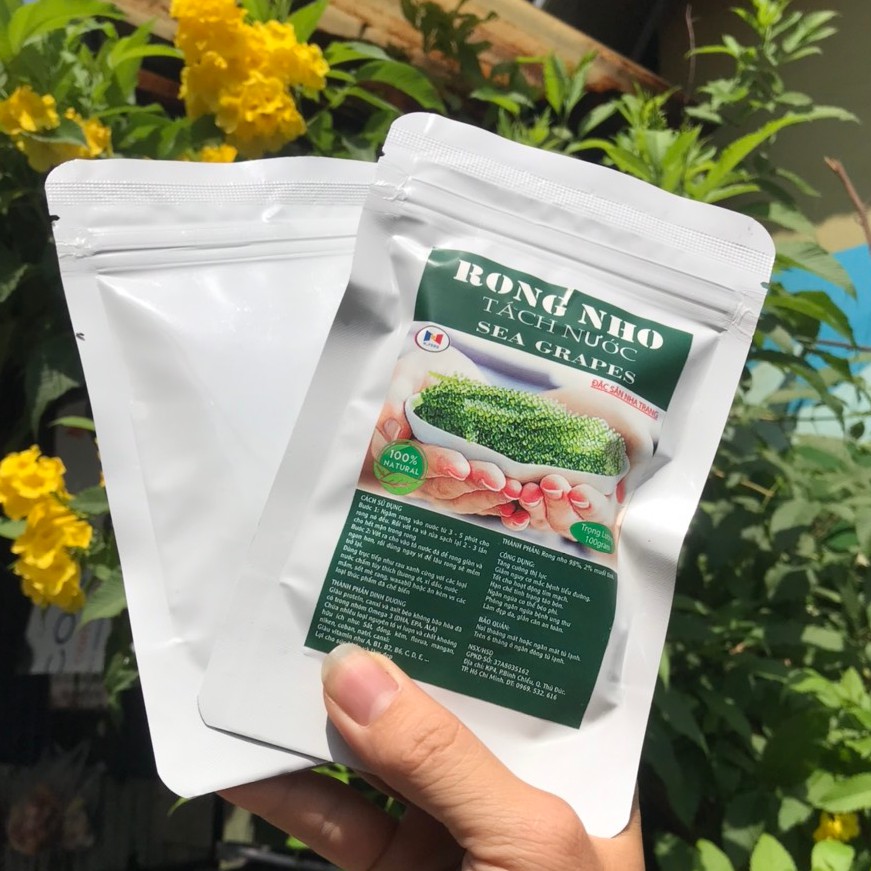 50g rong nho khô - nở thành 150gr tươi khi sử dụng - Rong biển - Seaweed | BigBuy360 - bigbuy360.vn