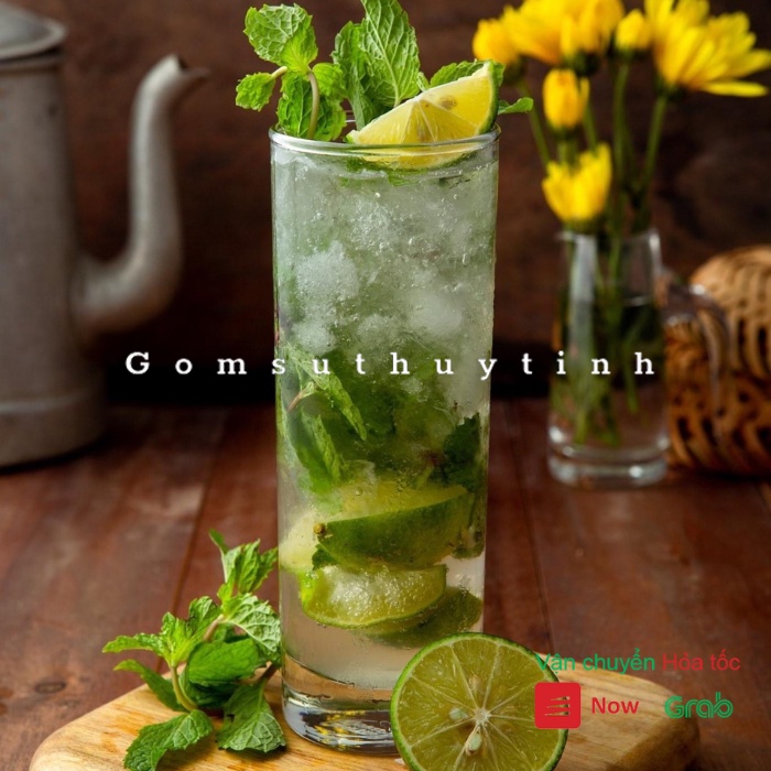 Bộ 6 ly thủy tinh ống trơn loại dày cao cấp hàng nhập khẩu Thái Lan