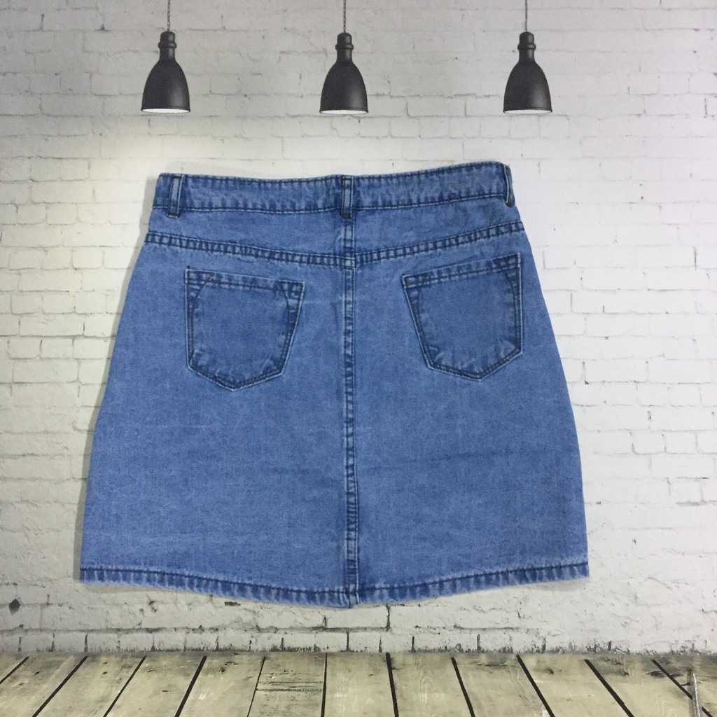Chân Váy Jeans Chữ A Công Sở Thời Trang OHS4017-18